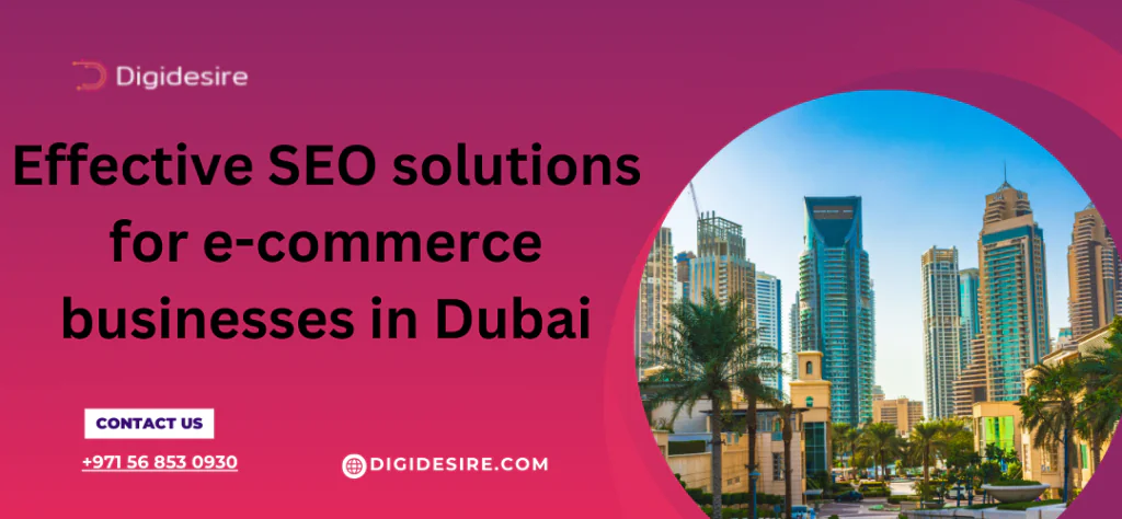 Effective SEO solutions for e-commerce businesses in Dubai